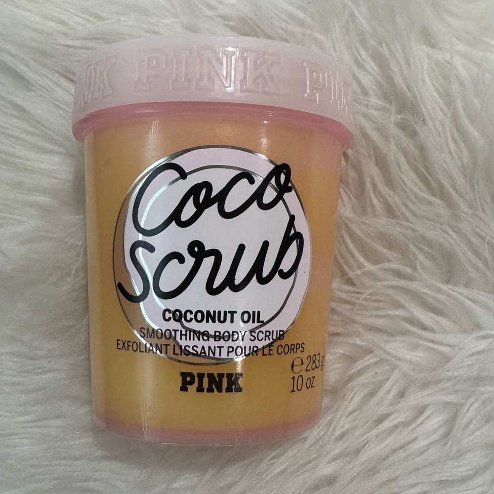 PINK Victoria's Secret Yellow and Pink Exfoliant Scrub